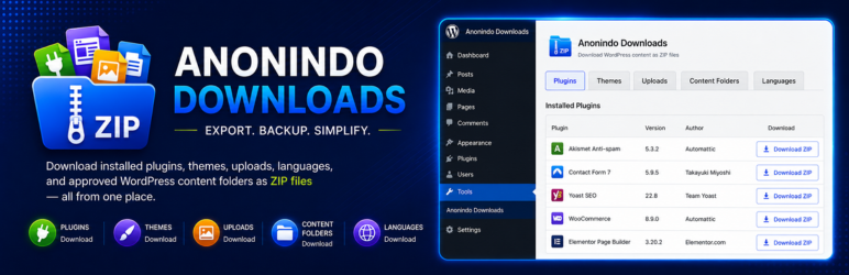 Anonindo Downloads Preview Wordpress Plugin - Rating, Reviews, Demo & Download