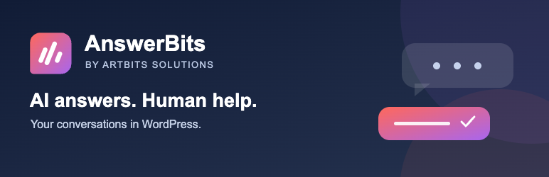 AnswerBits AI Chat & Human Support Preview Wordpress Plugin - Rating, Reviews, Demo & Download