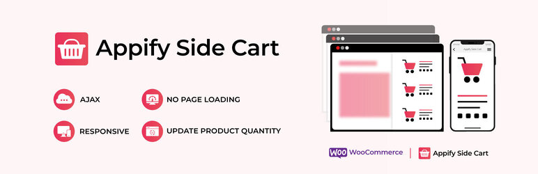 Appify Side Cart –  Use Woocommerce Based AJAX Cart Without Reloading Page Preview Wordpress Plugin - Rating, Reviews, Demo & Download