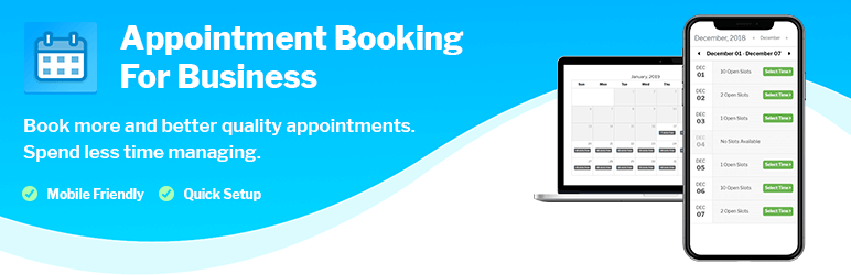 Appointment Booking For Business Preview Wordpress Plugin - Rating, Reviews, Demo & Download