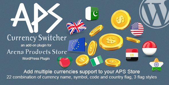 APS Currency Switcher – Add-on For Arena Products – WordPress Plugin Preview - Rating, Reviews, Demo & Download