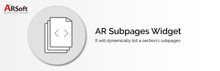 AR Subpages Widget Preview Wordpress Plugin - Rating, Reviews, Demo & Download