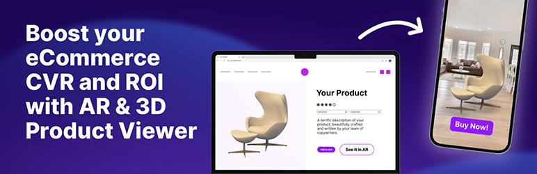 AR/3D Product Viewer & Try-On Preview Wordpress Plugin - Rating, Reviews, Demo & Download
