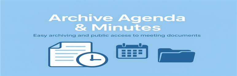 Archive Agenda & Minutes Preview Wordpress Plugin - Rating, Reviews, Demo & Download