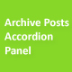Archive Posts Accordion Panel Pro