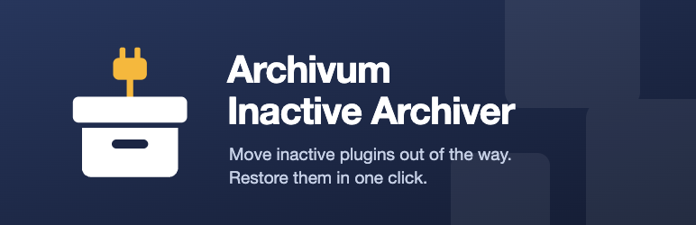 Archivum Inactive Archiver Preview Wordpress Plugin - Rating, Reviews, Demo & Download