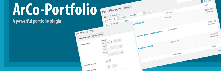 ArCo-Portfolio Preview Wordpress Plugin - Rating, Reviews, Demo & Download