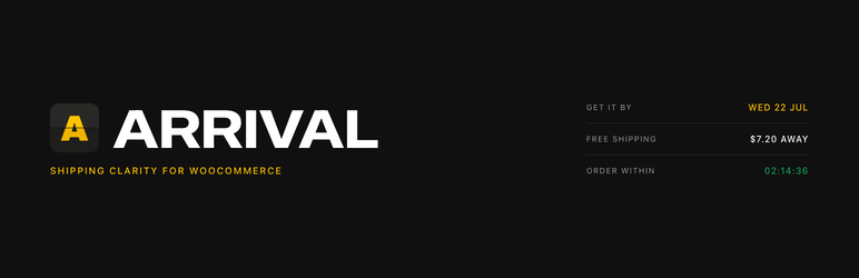 Arrival For Woo Preview Wordpress Plugin - Rating, Reviews, Demo & Download
