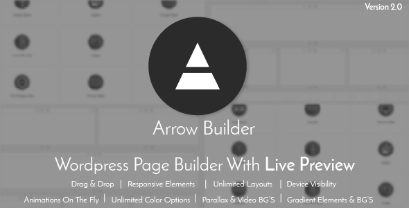 Arrow Builder – Wordpress Page Builder With Live Preview Preview - Rating, Reviews, Demo & Download