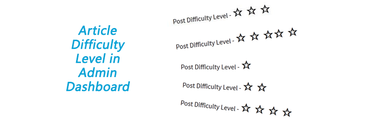 Article Difficulty Level Preview Wordpress Plugin - Rating, Reviews, Demo & Download