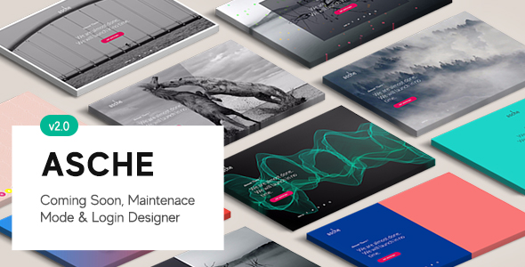 Asche Plugin – Coming Soon, Maintenance Mode, Login Designer Preview - Rating, Reviews, Demo & Download