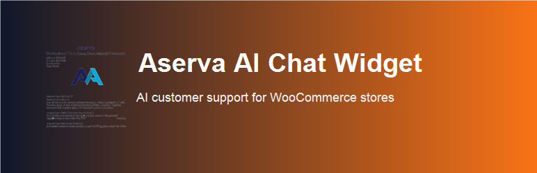 Aserva AI Chat Widget Preview Wordpress Plugin - Rating, Reviews, Demo & Download