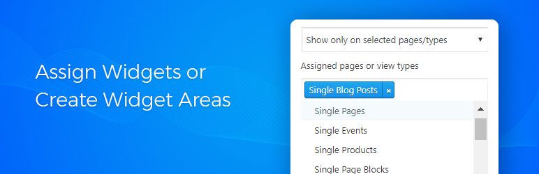 Assign Widgets Preview Wordpress Plugin - Rating, Reviews, Demo & Download