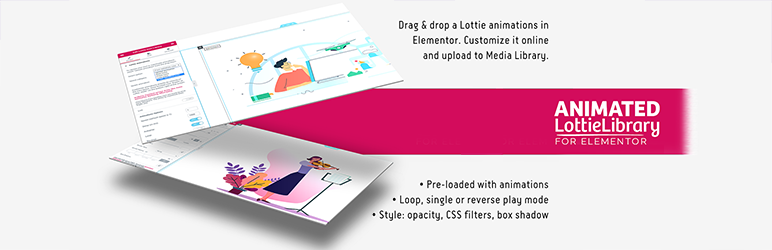 ASVG Lottie Animation Library For Elementor Page Builder Preview Wordpress Plugin - Rating, Reviews, Demo & Download