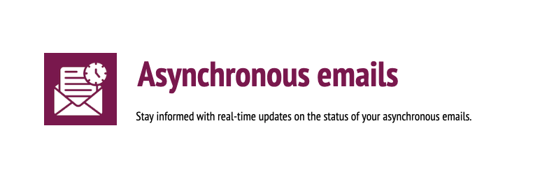 Asynchronous Emails Preview Wordpress Plugin - Rating, Reviews, Demo & Download