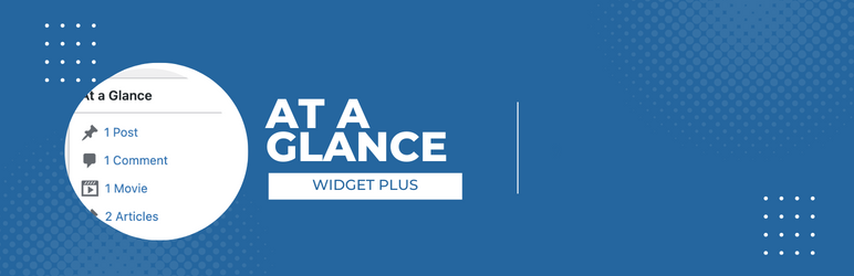 At A Glance Widget Plus Preview Wordpress Plugin - Rating, Reviews, Demo & Download