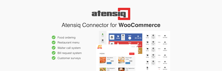 Atensiq Restaurant Menu & Connector For WooCommerce Preview Wordpress Plugin - Rating, Reviews, Demo & Download