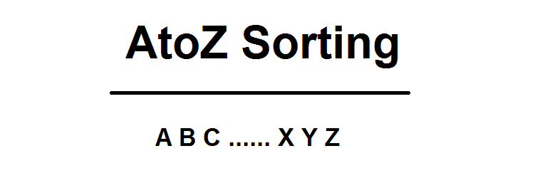 AtoZ Sorting Preview Wordpress Plugin - Rating, Reviews, Demo & Download