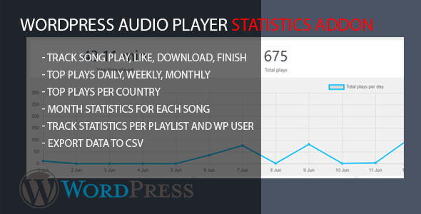 Audio Player Statistics AddOn Plugin for Wordpress Preview - Rating, Reviews, Demo & Download