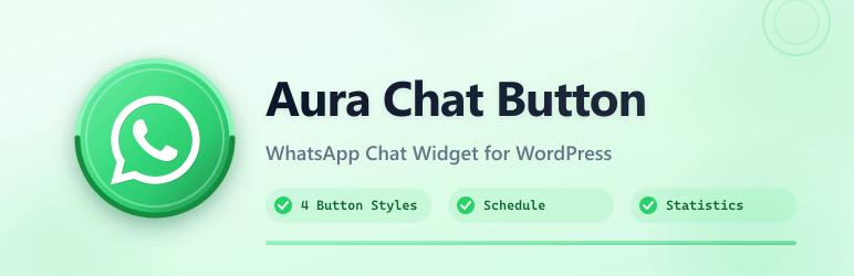Aura Chat Button Preview Wordpress Plugin - Rating, Reviews, Demo & Download