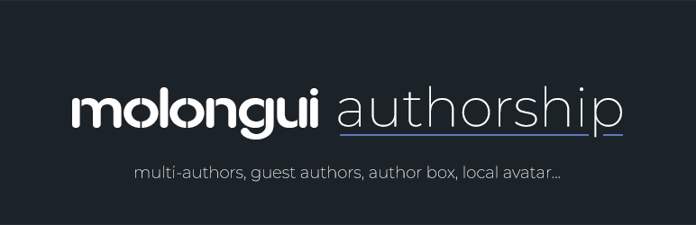 Author Box, Guest Author And Co-Authors For Your Posts – Molongui Preview Wordpress Plugin - Rating, Reviews, Demo & Download