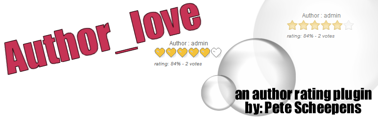 Author Love Preview Wordpress Plugin - Rating, Reviews, Demo & Download