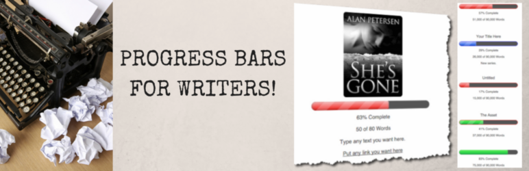 Author WIP Progress Bar Preview Wordpress Plugin - Rating, Reviews, Demo & Download