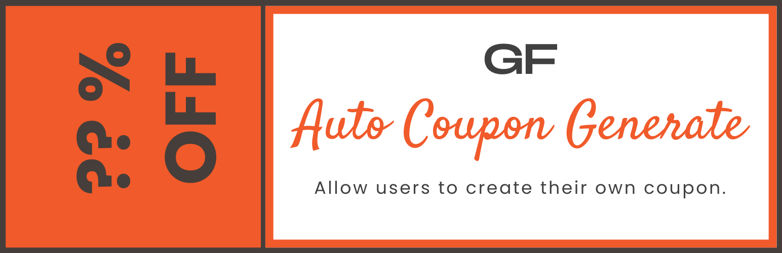Auto Coupon Generate For Gravity Forms Preview Wordpress Plugin - Rating, Reviews, Demo & Download
