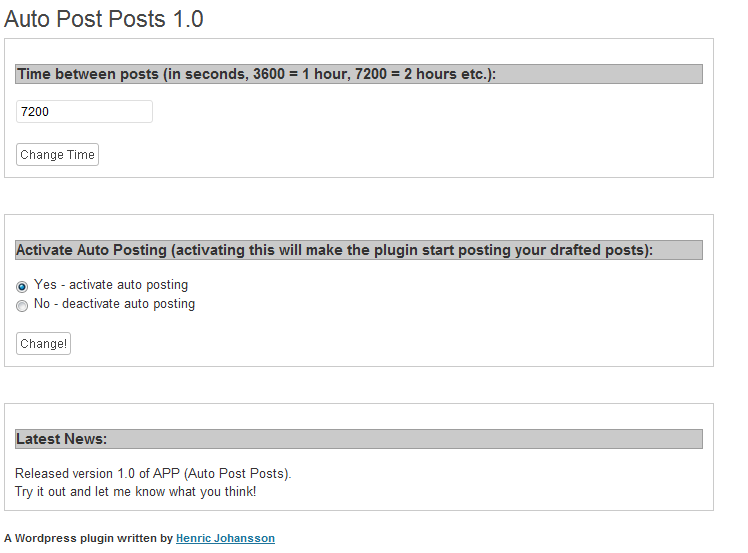 Auto Post Posts Preview Wordpress Plugin - Rating, Reviews, Demo & Download