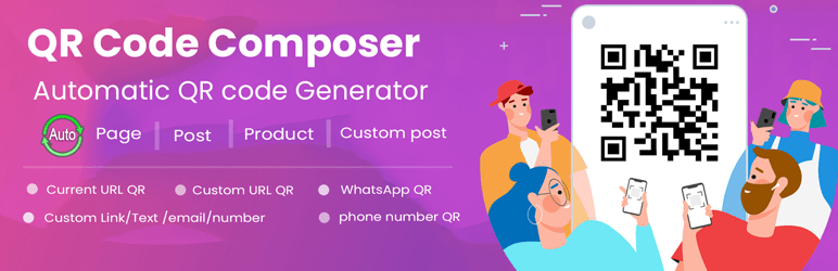Automatic QR Code Generator – QR Code Composer Preview Wordpress Plugin - Rating, Reviews, Demo & Download