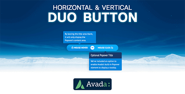 Avada Builder – Horizontal & Vertical Duo Button For Avada Live (v7+) Preview Wordpress Plugin - Rating, Reviews, Demo & Download