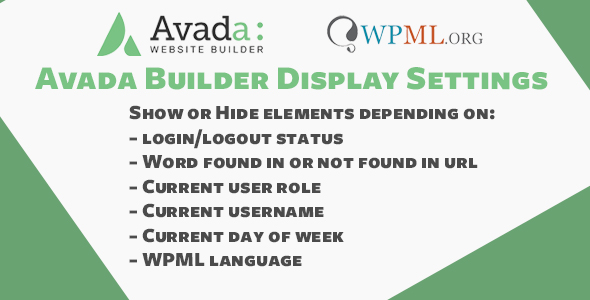 Avada Fusion Builder Display Settings Preview Wordpress Plugin - Rating, Reviews, Demo & Download