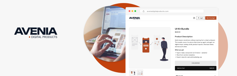 Avenia Digital Products Preview Wordpress Plugin - Rating, Reviews, Demo & Download