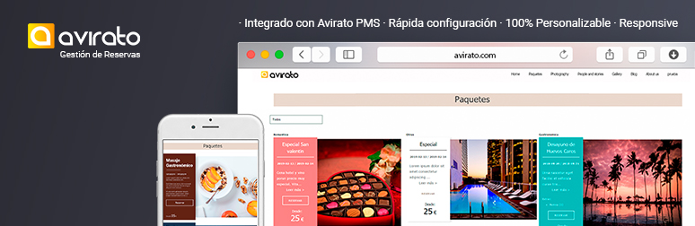 Avirato Hotels Promotional Packs Preview Wordpress Plugin - Rating, Reviews, Demo & Download
