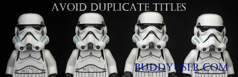 Avoid Duplicate Titles Preview Wordpress Plugin - Rating, Reviews, Demo & Download