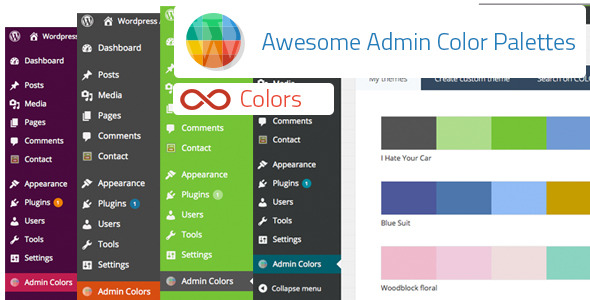 Awesome Admin Color Palettes – Wordpress Plugin Preview - Rating, Reviews, Demo & Download