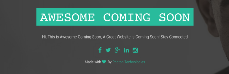 Awesome Coming Soon Preview Wordpress Plugin - Rating, Reviews, Demo & Download