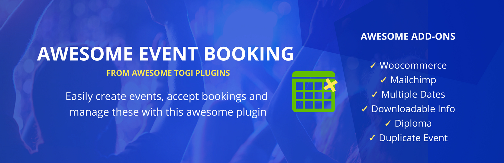Awesome Event Booking Preview Wordpress Plugin - Rating, Reviews, Demo & Download