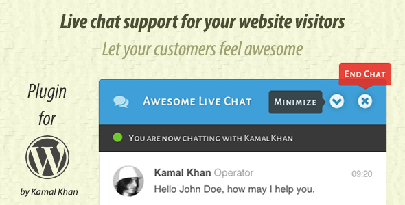 Awesome Live Chat Preview Wordpress Plugin - Rating, Reviews, Demo & Download