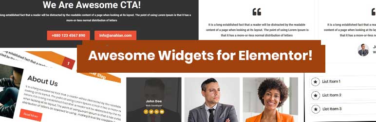 Awesome Widgets For Elementor Preview Wordpress Plugin - Rating, Reviews, Demo & Download