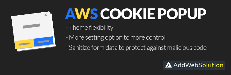 AWS Cookies Popup Preview Wordpress Plugin - Rating, Reviews, Demo & Download