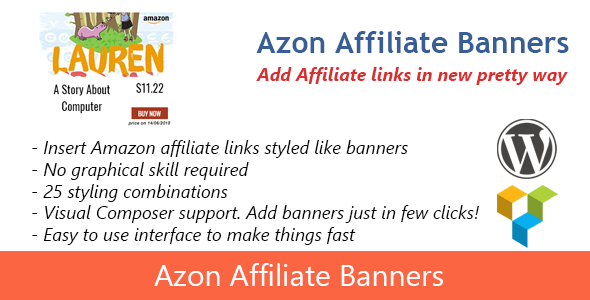 Azon Affiliate Banners Preview Wordpress Plugin - Rating, Reviews, Demo & Download