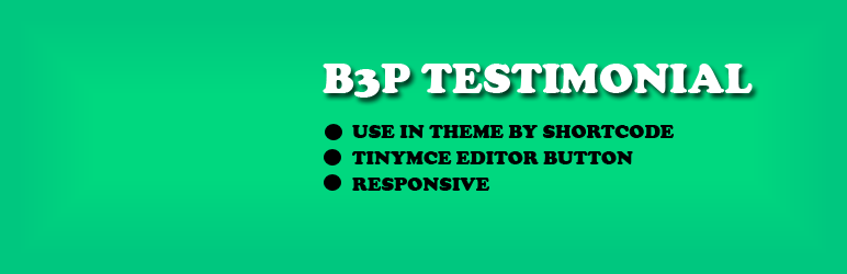 B3P Testimonial Preview Wordpress Plugin - Rating, Reviews, Demo & Download
