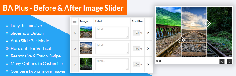 BA Plus – Before & After Image Slider FREE Preview Wordpress Plugin - Rating, Reviews, Demo & Download