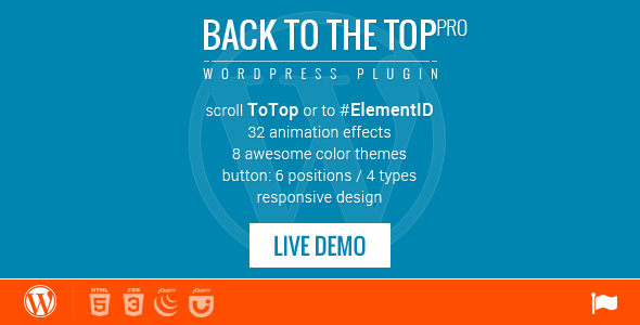 Back To Top / ID – WordPress Plugin – 32 Animations Preview - Rating, Reviews, Demo & Download