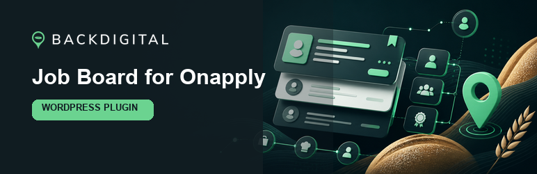 Backdigital Job Board For Onapply Preview Wordpress Plugin - Rating, Reviews, Demo & Download