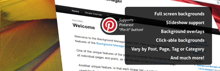 Background Manager Preview Wordpress Plugin - Rating, Reviews, Demo & Download