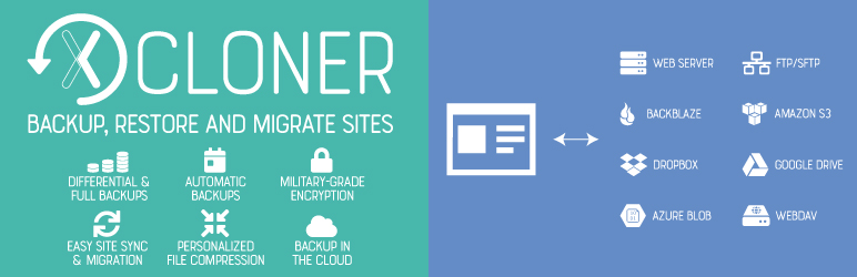 Backup, Restore And Migrate Your Sites With XCloner Preview Wordpress Plugin - Rating, Reviews, Demo & Download