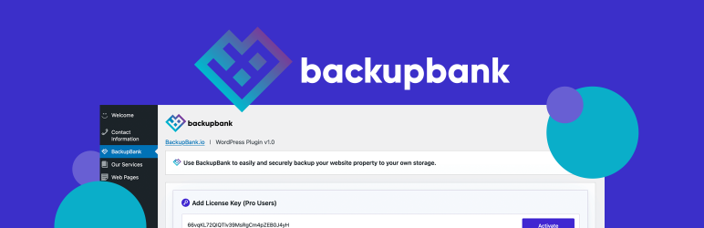 BackupBank – No-Hassel WordPress BackUps Preview - Rating, Reviews, Demo & Download