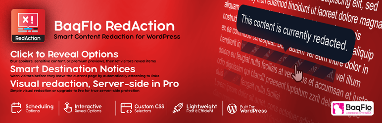 BaqFlo – RedAction Preview Wordpress Plugin - Rating, Reviews, Demo & Download